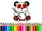 Cluiche Back To School: Panda Coloring ar líne