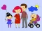 Cluiche Happy Family Coloring Book ar líne