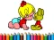 Cluiche Back To School: Aby Girl Coloring ar líne