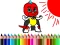 Cluiche Back To School: Mask Boy Coloring ar líne