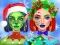 Cluiche Ellie Christmas Makeup ar líne