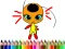 Cluiche Back To School: Dotted Girl Coloring ar líne