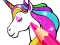 Cluiche Unicorn Coloring Book Glitter ar líne