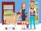 Cluiche Happy Shopping Jigsaw ar líne