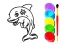 Cluiche Dolphin Coloring Book ar líne