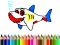Cluiche Back To School: Shark Coloring Book ar líne