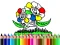 Cluiche Back to School: Flowers Coloring ar líne