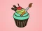 Cluiche Yummy Cupcake Coloring ar líne