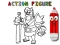 Cluiche Back To School: Action Figure Coloring ar líne