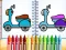 Cluiche Cute Bike Coloring Book ar líne