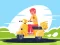 Cluiche City Scooter Rides Jigsaw ar líne
