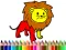 Cluiche Back To School: Lion Coloring Book ar líne