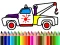 Cluiche Back To School: Trucks Coloring ar líne