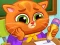 Cluiche Lovely Virtual Cat At School ar líne
