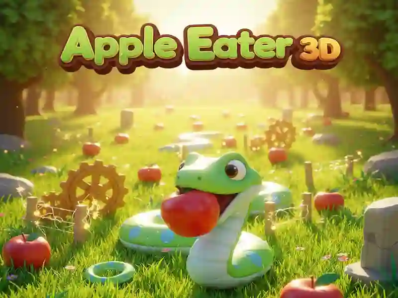 Cluiche Apple Eater 3d ar líne