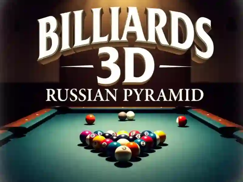 Cluiche Billiards 3D Russian Pyramid ar líne