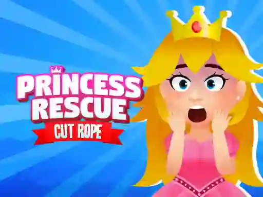 Cluiche Princess Rescue Cut Rope ar líne
