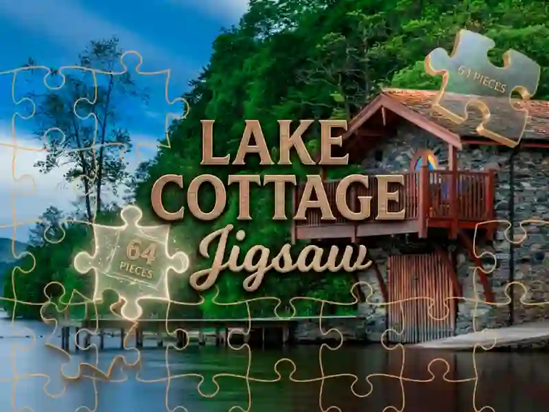 Cluiche Lake Cottage Jigsaw ar líne