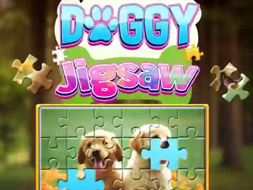 Cluiche Doggy Jigsaw ar líne