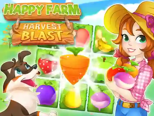 Cluiche Happy Farm Harvest Blast ar líne