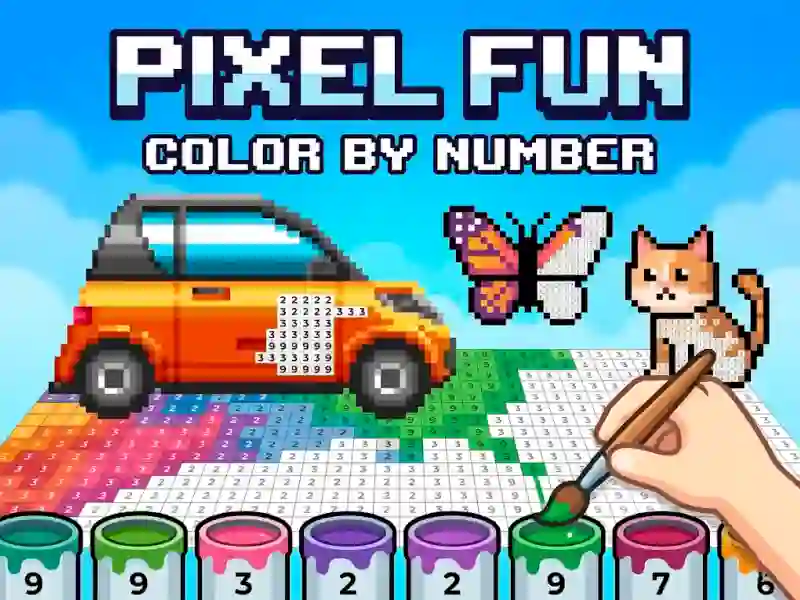 Cluiche Pixel Fun Color By Number ar líne