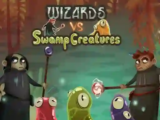 Cluiche Wizards vs swamp creatures ar líne