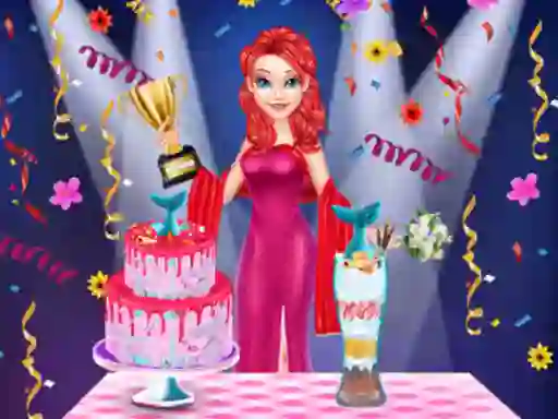 Cluiche Mermaid Cake Cooking Design ar líne