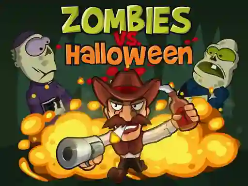 Cluiche Zombies Vs Halloween ar líne