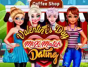 Cluiche Valentines Day Mix Match Dating ar líne