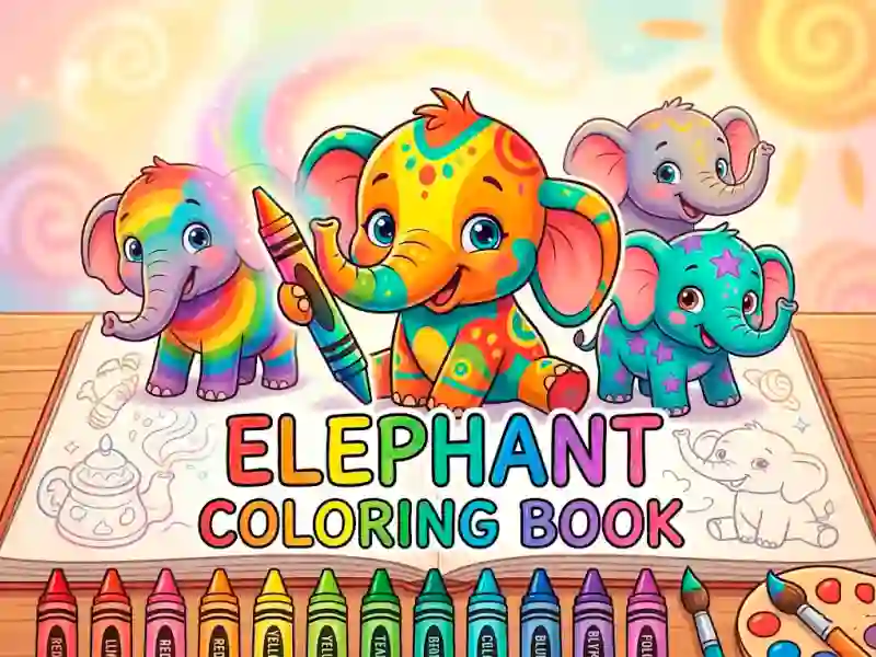 Cluiche Elephant Coloring Book ar líne