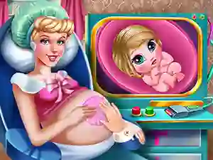 Cluiche Cinderella Pregnant Check-Up ar líne
