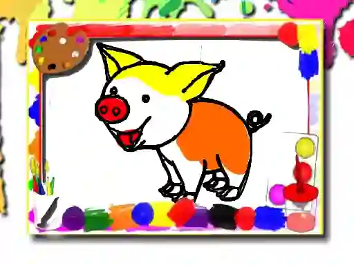 Cluiche Pigs Coloring Book ar líne