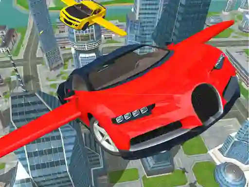 Cluiche Flying Car Driving Simulator ar líne