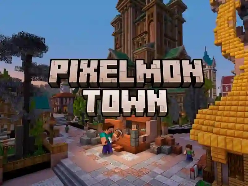 Cluiche Pixelmon Town ar líne