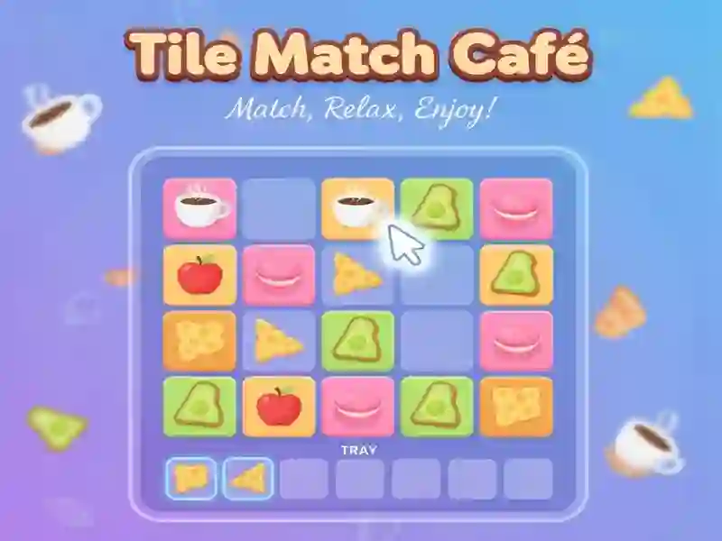 Cluiche Tile Match Cafe ar líne