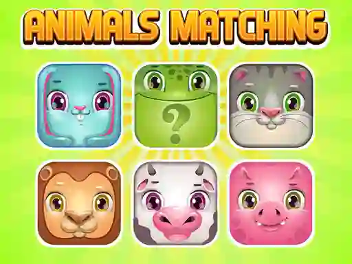 Cluiche Animals Memory Matching ar líne