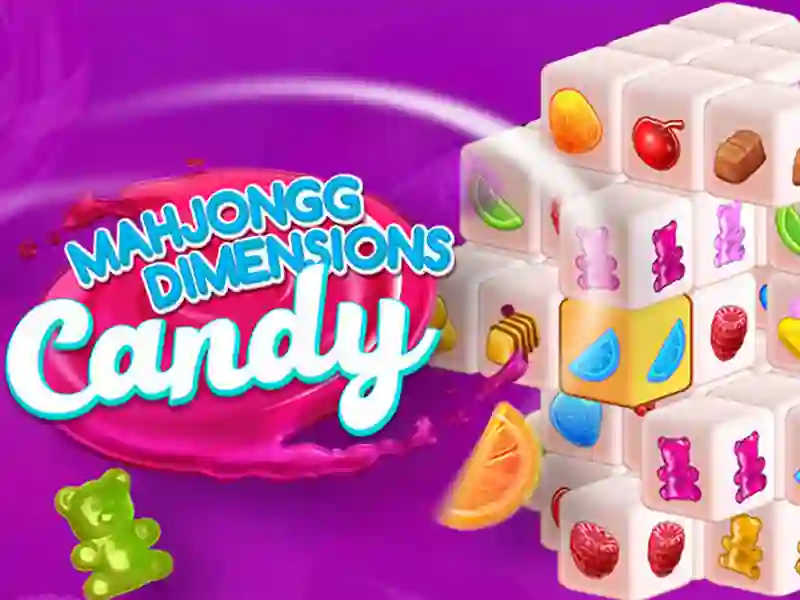 Cluiche Candy 3D Mahjong ar líne