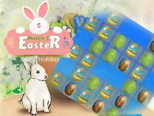 Cluiche Easter Eggs Match 3 ar líne