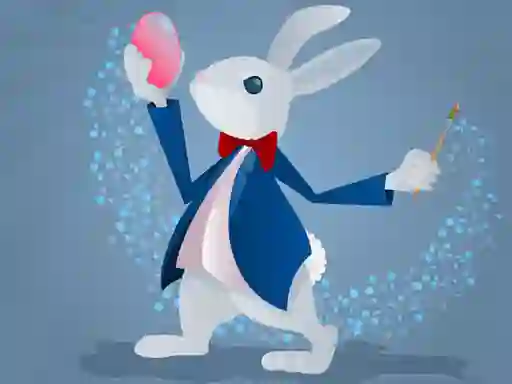 Cluiche Funny Bunnies Coloring ar líne