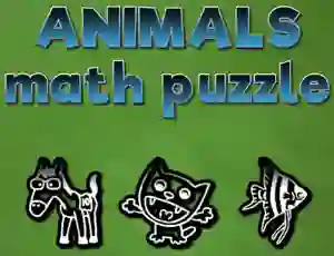 Cluiche Animals Math Puzzles ar líne