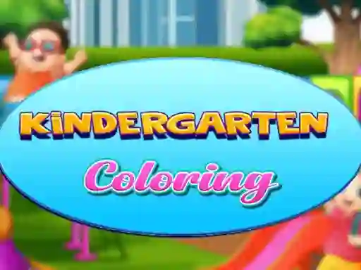Cluiche Kindergarten Coloring ar líne