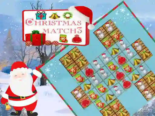 Cluiche Christmas Match 3 ar líne