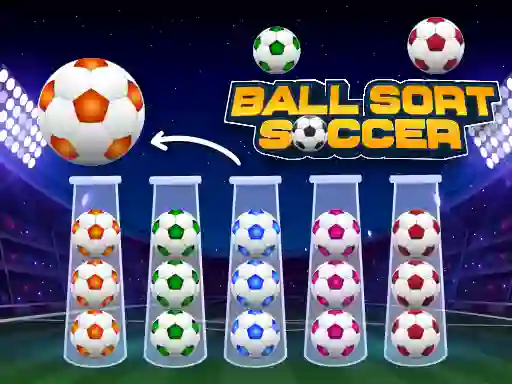Cluiche Ball Sort Soccer ar líne