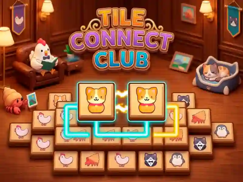 Cluiche Tile Connect Club ar líne