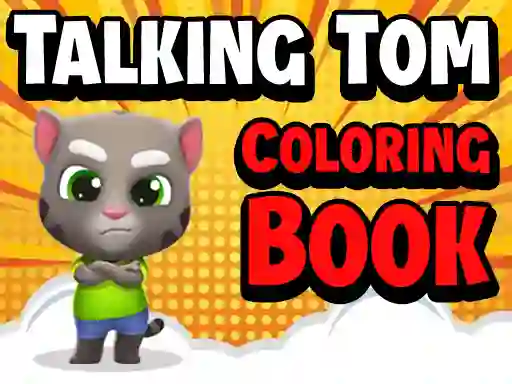 Cluiche Talking Tom Coloring Books ar líne