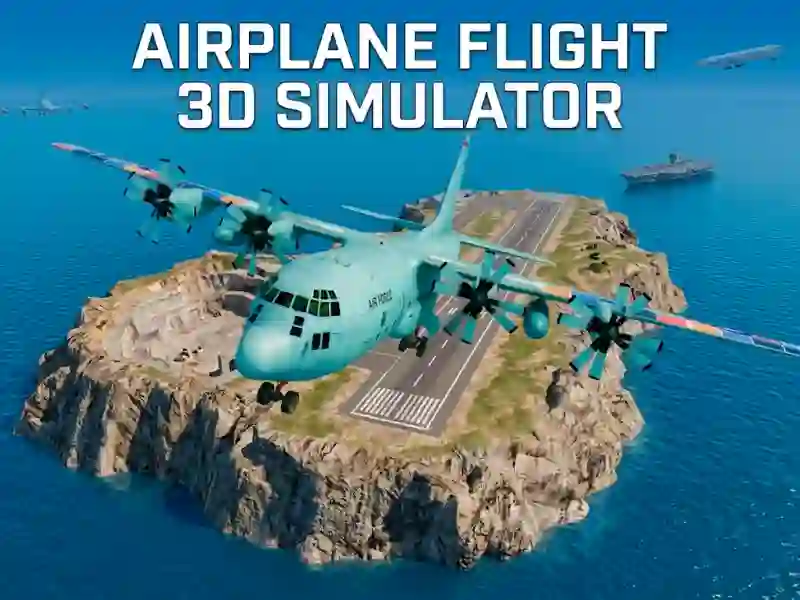 Cluiche Airplane Flight 3D Simulator ar líne