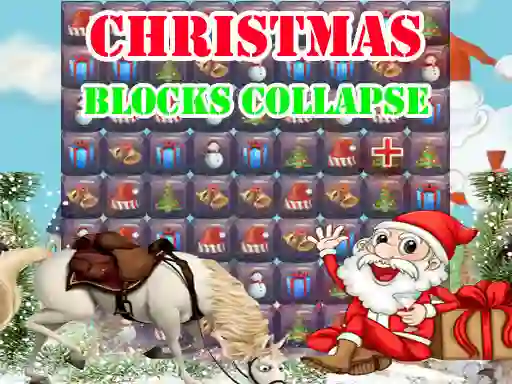 Cluiche Christmas Blocks Collapse ar líne