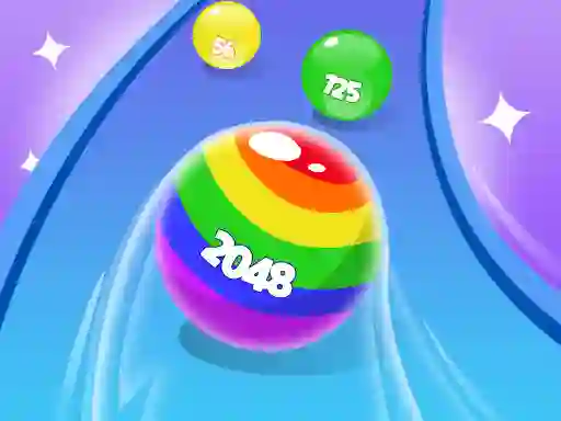 Cluiche 2048 Run Gorgeous Balls ar líne