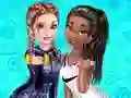 Cluiche Elsa And Tiana Workout Buddies ar líne