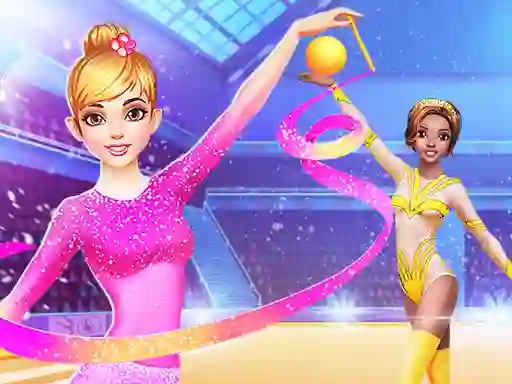 Cluiche Gymnastics Girls Dress Up Game ar líne
